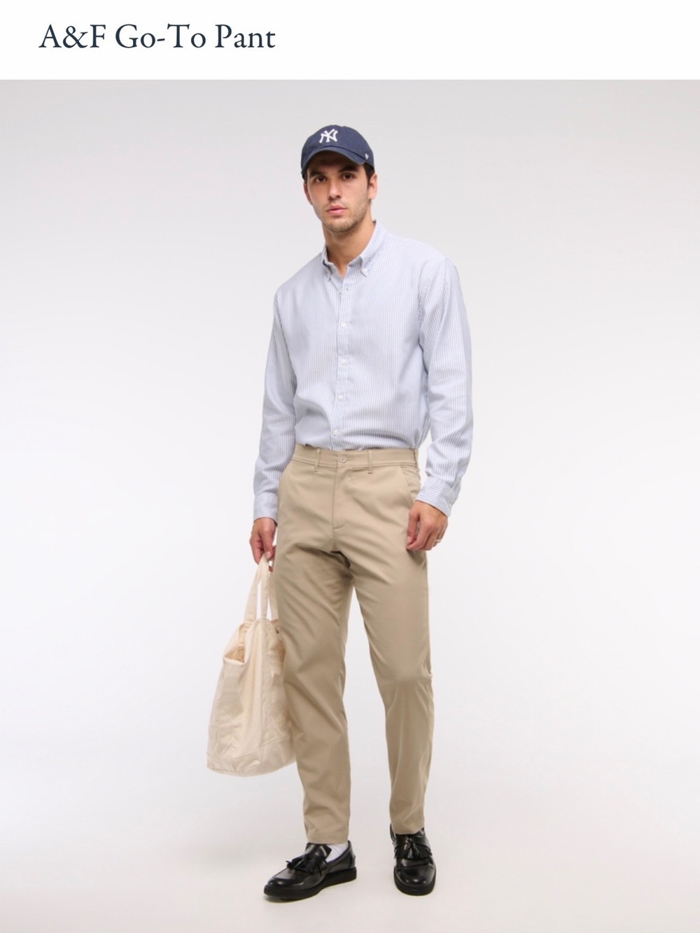Abercrombie & Fitch Men’s Khaki Go-To Chinos